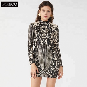 El último diseño <span class=keywords><strong>de</strong></span> baile Sexy Club tradicionales <span class=keywords><strong>de</strong></span> poliéster con diseño Bodycon <span class=keywords><strong>mujer</strong></span> Sexy vestido <span class=keywords><strong>de</strong></span> fiesta - Product Image 6
