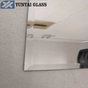 Bạc và nhôm chi phí tempered glass tắm tắm không khung gương với vát đánh bóng cạnh - Product Image 4