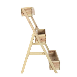 Planteur <span class=keywords><strong>en</strong></span> <span class=keywords><strong>bois</strong></span> de jardin <span class=keywords><strong>en</strong></span> cascade, 3 niveaux de planteur de légumes Vertical, pont de Patio, balcon, boîte de plantes d'herbes, lit de jardin <span class=keywords><strong>en</strong></span> <span class=keywords><strong>bois</strong></span> - Product Image 3