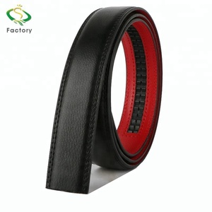 Cinturón de Cuero Vacuno Texturizado para <span class=keywords><strong>Hombre</strong></span>, Sin Hebilla, Correa Automática de Trinquete, 3.5cm de Ancho, Logotipo Personalizable, Cinturón de Diseñador - Product Image 3