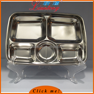 24.5x17.5x3.3 cm Amazon artículo vendedor superior de acero inoxidable Niños lunch box, lonchera de acero inoxidable - Product Image 2