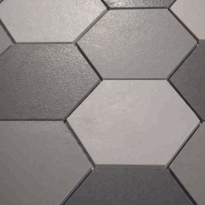 Schomex Vente en gros Meilleures ventes <span class=keywords><strong>Carreaux</strong></span> de mur de salle de bain en céramique gris <span class=keywords><strong>hexagonaux</strong></span> modernes Design <span class=keywords><strong>parquet</strong></span> - Product Image 5
