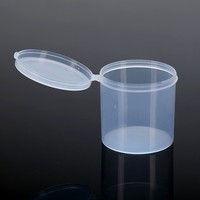 Nouvelle boîte en plastique PP recyclable cylindrique, étui personnalisé, conteneur 60x60mm pour cure-dents