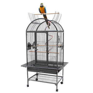 8228-antik yuvarlak metal kuş kafesi büyük papağan evcil hayvan kafesi - Product Image 1