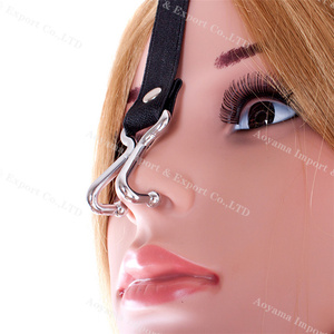 Metallo erotico Fetish Bondage Slave BDSM bocca bavaglio naso gancio flirtare presa in giro femmina Mela per <span class=keywords><strong>accessori</strong></span> del <span class=keywords><strong>sesso</strong></span> - Product Image 1