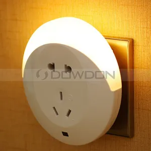 Enchufe de pared LED con Sensor pequeño, luz nocturna, EE. UU., Reino Unido