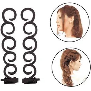 2pcs Set di Spider Magico di Torsione Dei Capelli Strumenti Per Lo Styling per Intrecciare I Capelli Delle Donne materiali di Consumo in Cina