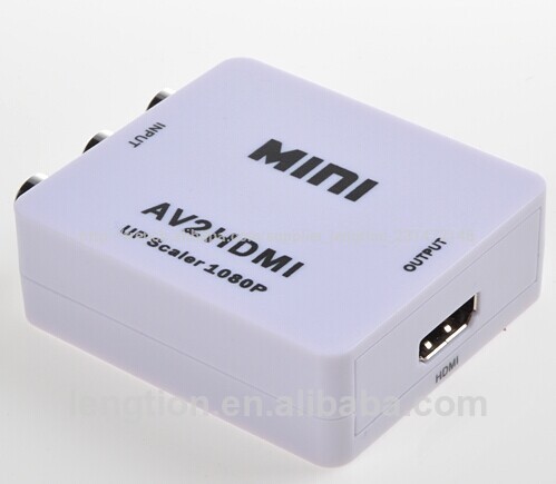 Lengtion Mini av rca hdmi hd cvbs video converter adaptateur pour le magnétoscope 720p/1080p/dvd. ps3