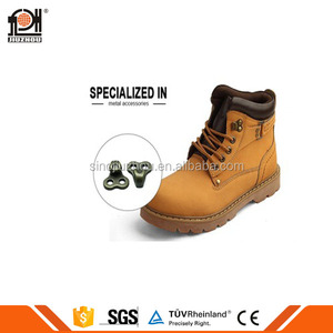 Boucle de chaussure en métal en alliage de zinc approuvée de qualité/crochets de lacet de botte/crochets <span class=keywords><strong>à</strong></span> Double trou pour chaussures de sécurité - Product Image 6
