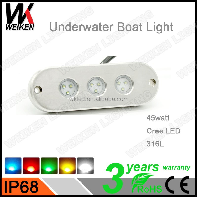WEIKEN 45 Вт led подводное освещение бассейна, мини светодиодный свет фонтана, фонтан лодочные аксессуары