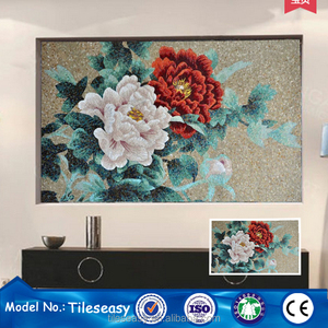 Hotsale bagno mosaico di <span class=keywords><strong>piastrelle</strong></span> di casa smaltato fiore immagine mattonelle di mosaico - Product Image 3