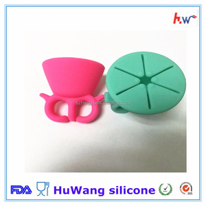 Nueva venta al por mayor Portátil titular de uñas esmalte de silicio con el anillo - Product Image 2