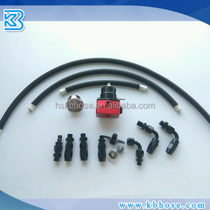 Universale Regolabile Regolatore di Pressione Del Carburante kit AN6 Raccordi radiatore Olio turbo Racing carburante booster valvola con olio tubi flessibili - Product Image 4