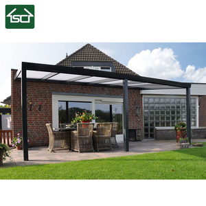 Kits de pergola rétractable motorisée en aluminium, bassin pour jardin et patio, pergola avec <span class=keywords><strong>toit</strong></span> argenté - Product Image 3