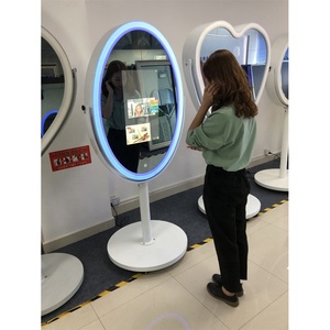 23.6 "Ovale Portable <span class=keywords><strong>Mariage</strong></span> Photomaton Miroir Smart Led Lumière pour les Événements de Fête Ringlight <span class=keywords><strong>Photobooth</strong></span> Vidéo Booth Kiosque - Product Image 3