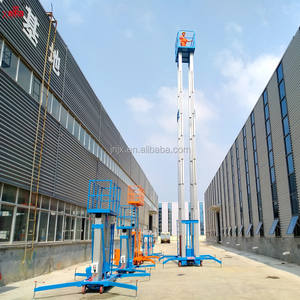 Elevación aérea pequeña de doble mástil para hombre, elevador de limpieza del hogar de aluminio, escalera de elevación Personal aérea - Product Image 5