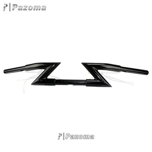 Guidon universel en aluminium de 1 pouce pour <span class=keywords><strong>moto</strong></span>, types de direction personnalisés pour <span class=keywords><strong>chopper</strong></span> - Product Image 1