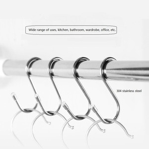 Factory Price <strong>Large</strong> 304 Stainless Steel Double <strong>S</strong> <strong>Hook</strong> Utensil Utility for Kitchen &amp; Garage for <strong>Hooks</strong> &amp; Rails - Product Image 4