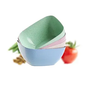 Juego <span class=keywords><strong>de</strong></span> 5 Platos Cuadrados Ecológicos <span class=keywords><strong>de</strong></span> Superficie Lisa para Frutas, Aperitivos, Ensaladas, Cestas para <span class=keywords><strong>Dulces</strong></span>, Platos <span class=keywords><strong>de</strong></span> Plástico <span class=keywords><strong>de</strong></span> Grado Alimenticio para Cocina - Product Image 1