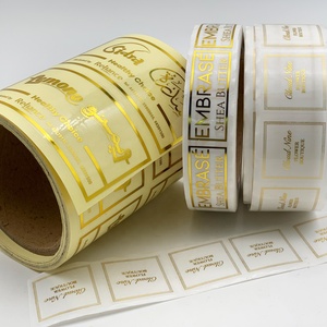 Personalizzato Oro Lucido Etichetta Chiara Etichetta Autoadesivo di Marchio Su Misura - Product Image 3