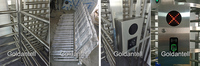 Tourniquets portables en acier inoxydable 304 de haute qualité système de passage de porte d'entrée de sécurité intelligente acceptant le code de la carte