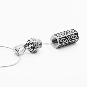 الفولاذ المقاوم للصدأ جرة دلاية قلادة خمر الرماد حامل قلادة جرة تذكار مجوهرات - Product Image 3