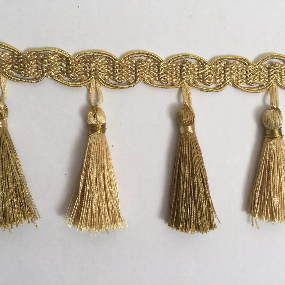 Decorative wholesale fashion tassel fringe for curtain