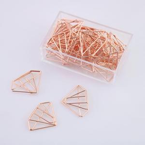 <strong>Different</strong> <strong>Types</strong> Rose Gold <strong>Paper</strong> <strong>Clip</strong> With Love Arrows Envelopes Pineapple and Diamonds <strong>Paper</strong> <strong>Clip</strong> - Product Image 3
