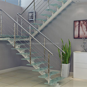 ในร่มสแตนเลสราวบันไดแก้วเกลียวบันได - Product Image 6