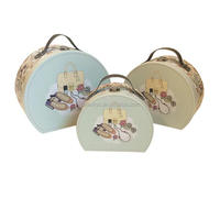 Usine en gros personnalisé Offre Spéciale imprimé de luxe kraft mini valise emballage boîte-cadeau pour enfants papeterie