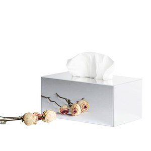 Boîte à cinq côtés en acrylique miroir argenté, socles en acrylique personnalisés, colonnes de mariage pour la décoration - Product Image 5