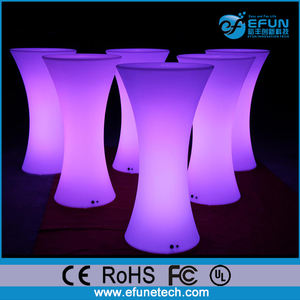 Wifi pile de la source de mariage/<span class=keywords><strong>bar</strong></span>/discothèque/événement led lumineux spandex highboy tables de cocktail - Product Image 1