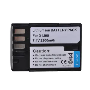 Pabrik 7.4V 2200 MAh Akku D-LI90 DLI90 D LI90 Digital Camera Battery untuk Pentax K-7 K-7D K-5 K-5 II 645D K01 K-3 K-3 II 645Z L15