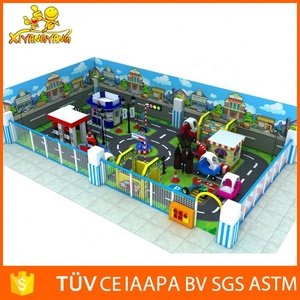 เด็กสวนสนามเด็กเล่นในร่มโรงเรียนสอนขับรถเด็กสนามเด็กเล่นการผจญภัยรายการการจราจรเมืองด้วยเสียงระบบ - Product Image 2