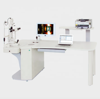 Table d'examen ophtalmique combinée électrique HD-120, grand modèle, avec chaise et support, unité de réfraction pour examen des yeux, hôpital