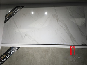 Tamaño grande 900x1800 mirada de mármol Calacatta azulejo blanco - Product Image 1