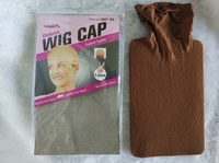2 PIÈCES Respirant De Luxe Cheveux Filets Extensibles Sans Colle Dôme ventilée Nylon Perruque Casquettes Net Bas