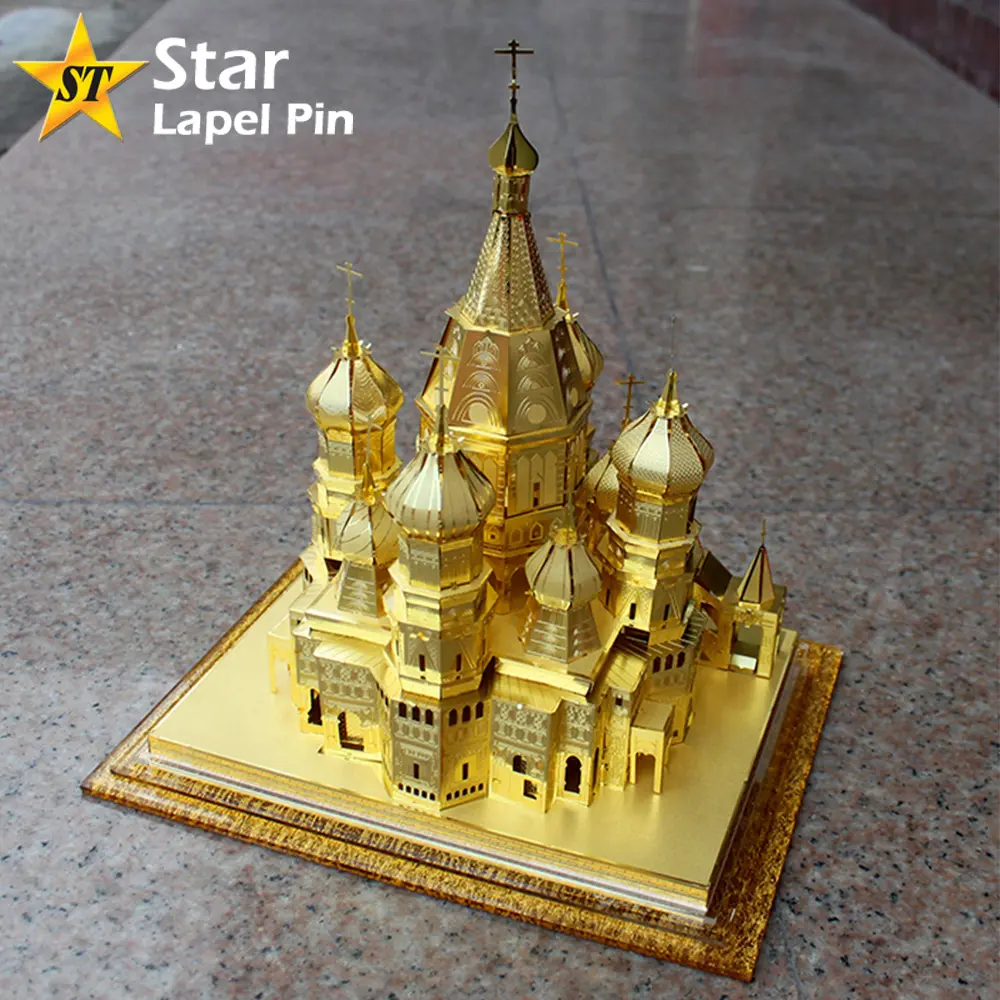 주문 금속 기념품 DIY 선물 금 파리 에펠 탑 3D 고급장교 모형