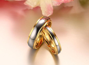 Couple <strong>Ring</strong> Tungsten Engagement <strong>Wedding</strong> <strong>Ring</strong> Gold Designs, New <strong>Cheap</strong> Latest <strong>Wedding</strong> Trendy International Express 10 Pcs Per Size - Product Image 4