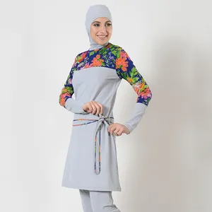 Floral muslim swimwear plus size women muslim New Fashion High Quality breathable maternity nontoxic plus size