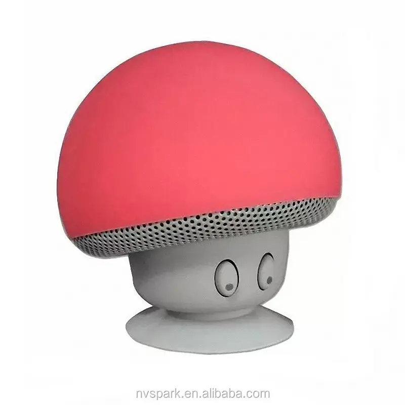 Gute Förderung Cute Fashion Mini Mushroom Tragbarer BT-Lautsprecher 2021 Mit Saugnapf