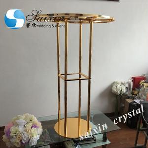 ZT-355 Décoration de mariage de luxe, centre de table de haute qualité, support à fleurs <span class=keywords><strong>en</strong></span> métal haut - Product Image 2