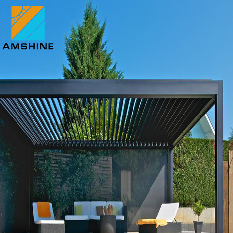 Outdoor Movable Vertical Aluminum Louver Panels for Residential ...