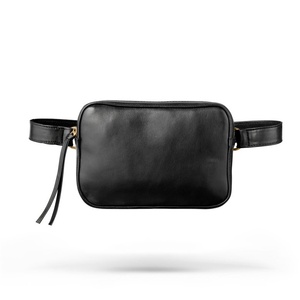 Sac banane de luxe personnalisé en cuir véritable imprimé léopard, sac de ceinture pour femme - Product Image 1