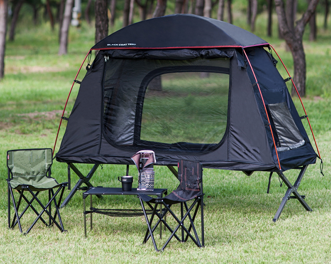 Cama de acampamento 1 pessoa dobrável, fora do chão, barraca de dormir, cama de acampamento, CZ-336 barraca de acampamento, construção em berço ou usar sozinho