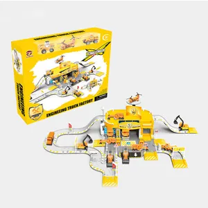 La maggior parte dei Popolari Per Bambini Auto Da Corsa di Plastica Garage Play Set di Parcheggio Giocattoli HC403799