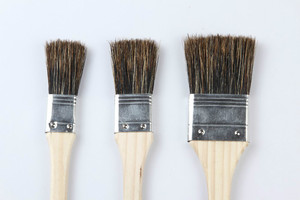 Cerdo s4-1/de cerdas de pelo cepillo de pintura sólida de madera de mango del cepillo de pintura con virola de aluminio - Product Image 2