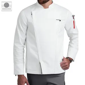 Şef üniforma uzun kollu şef tulum mutfak üniforma restoran giyim pişirme giymek