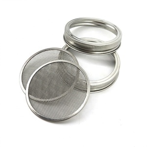 Kit de pots à graines en acier inoxydable avec couvercle étanche, accessoire pour bocaux de maçon à large bouche, ne rouille pas, cadeau - Product Image 2