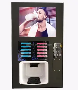 Molke protein münze betriebener automatischer Verkaufs automat Milch automat LCD-Werbe display